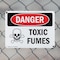 Signmission Toxic Fumes Danger Sign, Plastic, 10in W x 7in L, 2PK OS-2PACK-DS-P-710-L-1726 - alternate 6